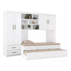 Guarda-roupa E Modulo Aereo Phoenix Chiara - Quarto Solteiro - Phoenix