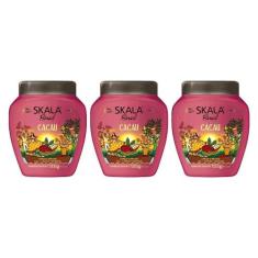 Creme Skala 1Kg 2Em1 Cacau - Kit Com 3Un