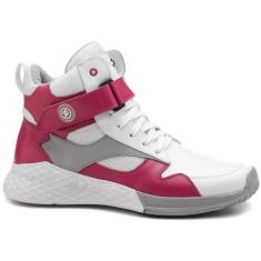 Tênis Rock Fit Van Halen Branco e Rosa-Unissex
