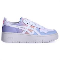Tênis Asics Japan S PF Branco e Azul - Feminino-Feminino
