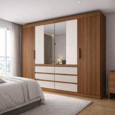 Guarda Roupa Casal 4 Portas Cadis Touch Móveis - Demóbile