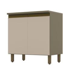 Balcão 2 Portas 80cm Connect com Tampo Cooktop - Móveis Henn