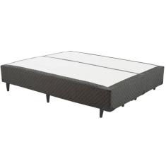Cama Box KING  Califórniano Bipartido Cinza  178x198