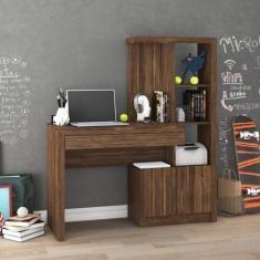 Escrivaninha com Estante 2 Portas 1 Gaveta Me4143 - Tecno Mobili, Cast