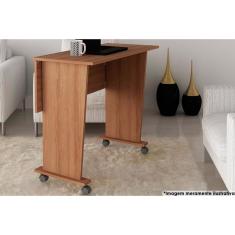 Mesa Multiuso Tecno Mobili ME-4117 Dobrável Amêndoa