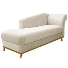 Recamier Vanessa 140cm Lado Esquerdo Corano Bege Doce Sonho