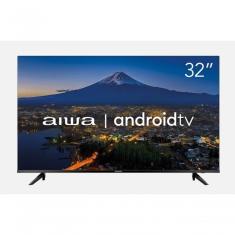 Smart TV AIWA HD Android 32" Borda Ultrafina HDR10 Dolby áudio AWS-TV-32-BL-02-A Preto Bivolt