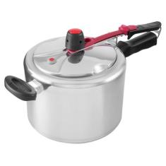 Panela de Pressão Clock Alumínio Polido 4,5L Original, 4,5L, Prata