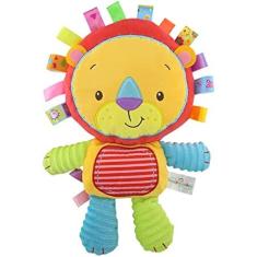 Móbile Multifuncional Chocalho para Bebê de Pelúcia, Sino de Mão, Leão, Almofada Animal, IBMKIDS