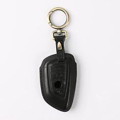 Capa para porta-chaves do carro Bolsa para chaves de couro inteligente, adequada para BMW X5 F15 G05 X6 F16 1 2 5 7 Série F20 F10 F18 G11 X1 F48 X2, porta-chaves do carro ABS inteligente para chaves do carro