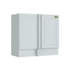 Balcão De Cozinha Canto Reto Americana 1 Porta S/ Tampo 84cm Branco - Henn