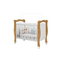 Berço Mini Cama Padrão Americano Com Suporte Mosquiteiro E Rodízios Al