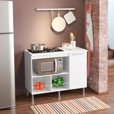 Balcão Para Cooktop Ditália BA-60 Branco cozy