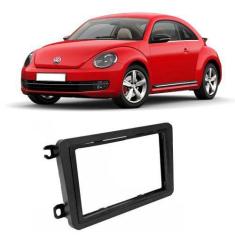 Moldura Painel 2 Din Dvd Novo Fusca 2013 à 2016 Preto - S/M