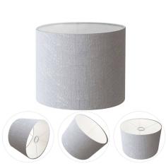 Cúpula Abajur Cilíndrica Cp-8015 Ø35x25cm Rustico Cinza