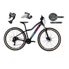 Bicicleta Aro 29 Absolute Hera Feminina Câmbios Shimano Altus 27v Freios Hidráulicos Garfo com Trava no Guidão Pneu com Faixa Bege - Preto