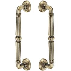 Puxador Duplo 305mm Bronze para Porta Pivotante