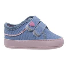 Tênis Bebê Menina Pimpolho 110031C Azul-Feminino