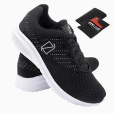 Tênis Masculino Esporte Academia Caminhada Confortável Dia a Dia + Carteira-Masculino