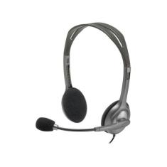 Headset Logitech H111 Cinza, Preto