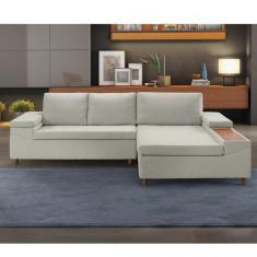 Sofá 3 Lugares com Chaise Clássico - Estofart