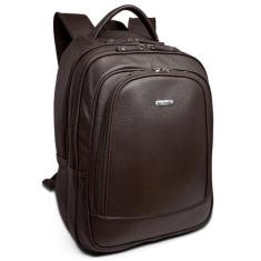 Mochila Executiva De Couro Masculina Grande Para Notebook - Le Voyage