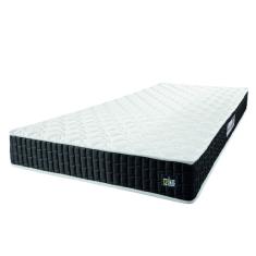 Colchão Solteiro Espuma D33 New Millenium 88x188x19cm Branco / Preto Hellen - Suporta até 120kg por Pessoa