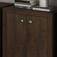 Conjunto Home Office Balcão 2 Portas Estante Me4104 E Estante 2 Portas Tecno Mobili Rústico