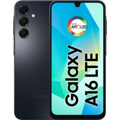 Smartphone Samsung Galaxy A16 128GB + 4GB de RAM Tela 6.7” FHD+ Super AMOLED Câmera de até 50MP - Azul Escuro