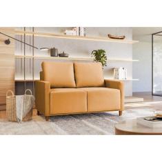 Sofá Angela 2 Lugares em Veludo Yescasa Amarelo