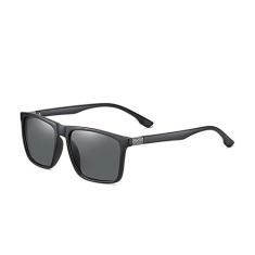Óculos de sol polarizados Estiloso Quadrado Casual Oley Com Proteção Uv 400 (Preto)