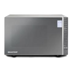 Micro-ondas Brastemp 32l Cor Inox Espelhado Com Grill E Painel Integrado Bmg45ar 220v BMG45A