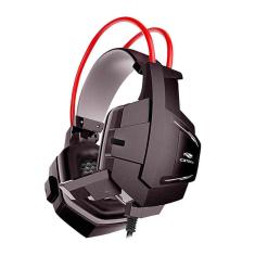 Headset Gamer C3Tech Sparrow Com Microfone P2 Preto e Vermelho PH-G11BK