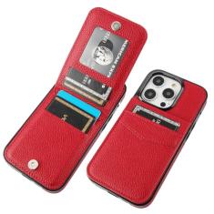 KIHUWEY Capa carteira compatível com iPhone 14 Pro com suporte para cartão de crédito, fecho magnético de couro premium com suporte, capa protetora resistente para iPhone 14 Pro de 6,1 polegadas