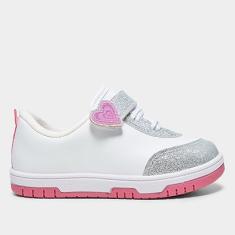 Tênis Bebê Molekinha Coração Glitter Menina-Feminino