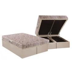 Conjunto Box Baú Queen: Colchão Espuma Herval D28 St .Louis + Base CRC