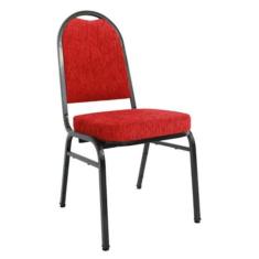 Cadeira Empilhável para Auditórios Linha Hotel Vermelho - Design Offic