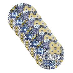 Sousplat estampa Azulejo Português 2 impresso tecido Microfibra - NSW,