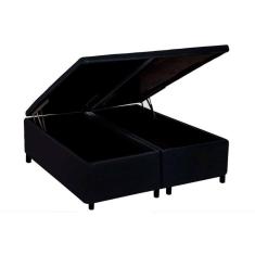 Cama Box Baú King Universal Courano Black (186x198x35) - Costa Rica