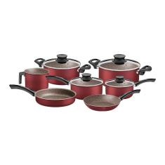 Jogo De Panelas Tramontina Paris 28599702 Vermelho