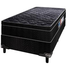 Cama Box De Solteiro Portobel + Colchão De Solteiro Portobel Preto