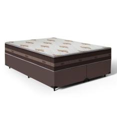 Cama Box + Cabeceira Painel e Colchão de Molas Ensacadas Anjos Classic
