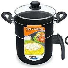 Cuscuzeiro Alumínio Antiaderente - Dona Chefa 14cm 1,60L