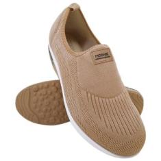 Tênis Casual Feminino Modare Slip On Com Elástico Gel Anti Impacto Tecido Linho Lisboa 7320 217-Feminino