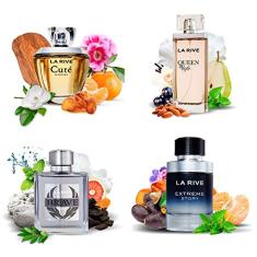 Kit 4 Perfumes Importados La Rive Masculino e Feminino