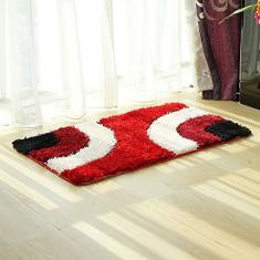 Fanjow Tapete antiderrapante para sala de estar, quarto, banheiro (5080 cm, vermelho)