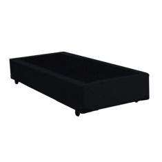 Base Box Solteiro VZ Suede Preto 38X188X088 Sleep Brasil