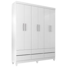 Guarda Roupa Rio Verde Quarto com 6 Portas e 6 Gavetas
