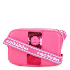 Bolsa Infantil Molekinha Transversal Paetê Menina-Feminino