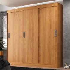 Guarda-Roupa Solteiro Lisboa 3 Portas 2 Gavetas Cinnamomo - Evidencia Móveis